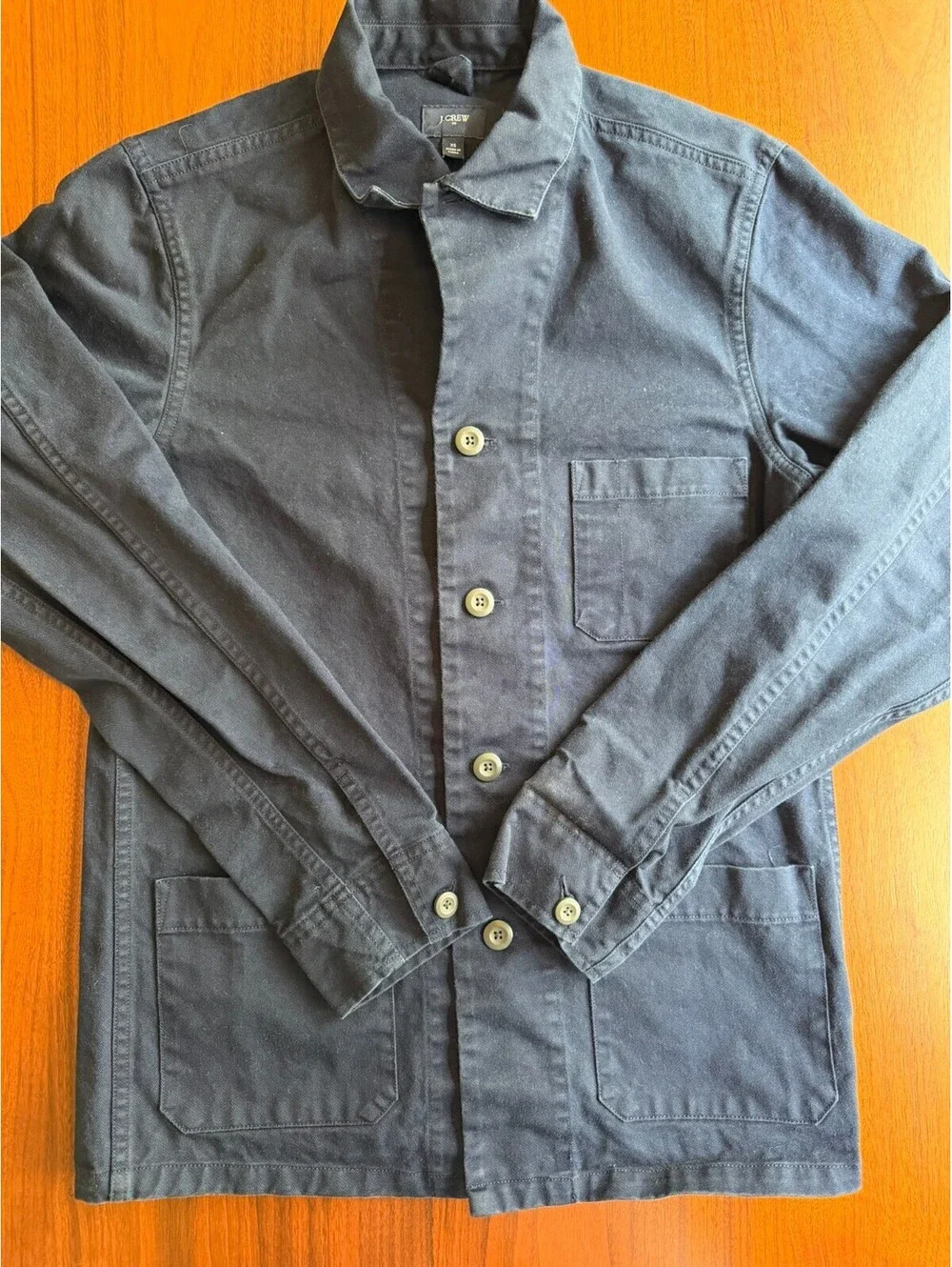 J.Crew Navy Blue Cotton Chore Coat - Size XS